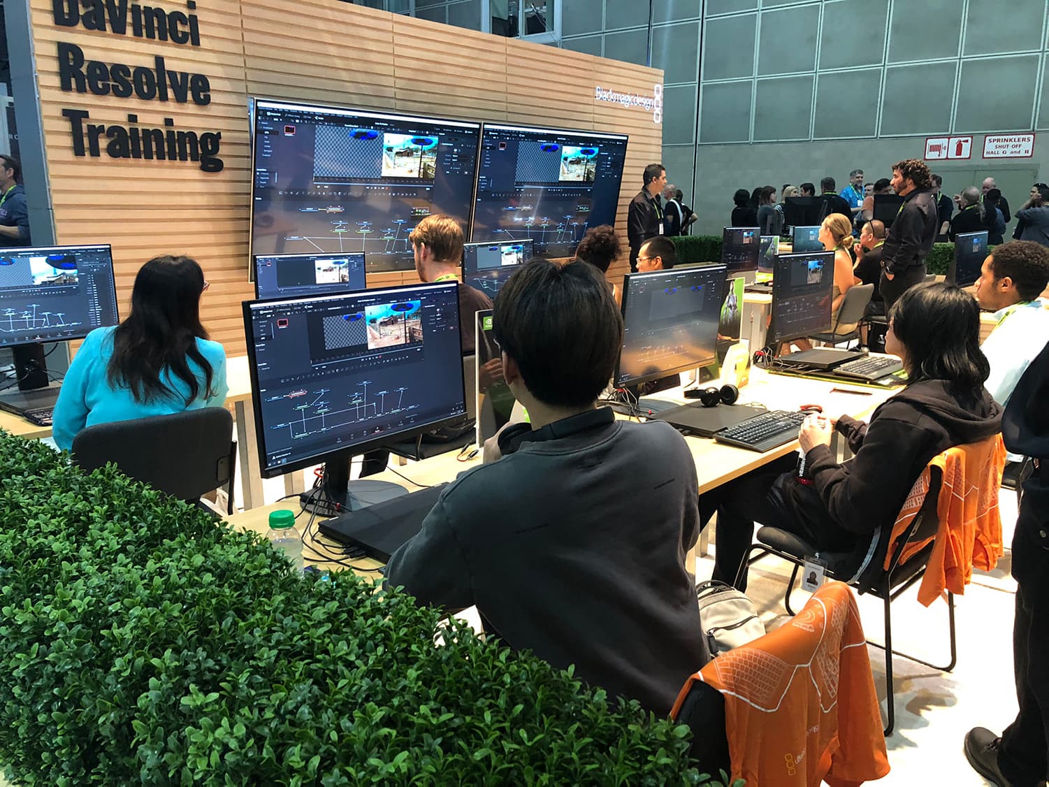 Blackmagic Design's ubiquitous training station (at NAB earlier this year, it was boldly placed directly across from Adobe's main stage).